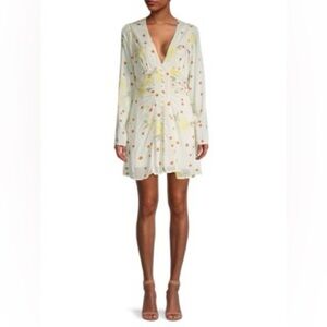 Free People Date Night Mini Dress NWT S Romantic Floral Party Dress